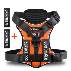 Dog Harness No-pull Reflective Tactical Harness Vest for Small Large Pet Dogs - PeticaDeals