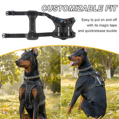 Dog Harness No-pull Reflective Tactical Harness Vest for Small and Large Pet Dogs - PeticaDeals