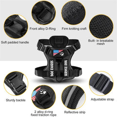 Dog Harness No-pull Reflective Tactical Harness Vest for Small and Large Pet Dogs - PeticaDeals