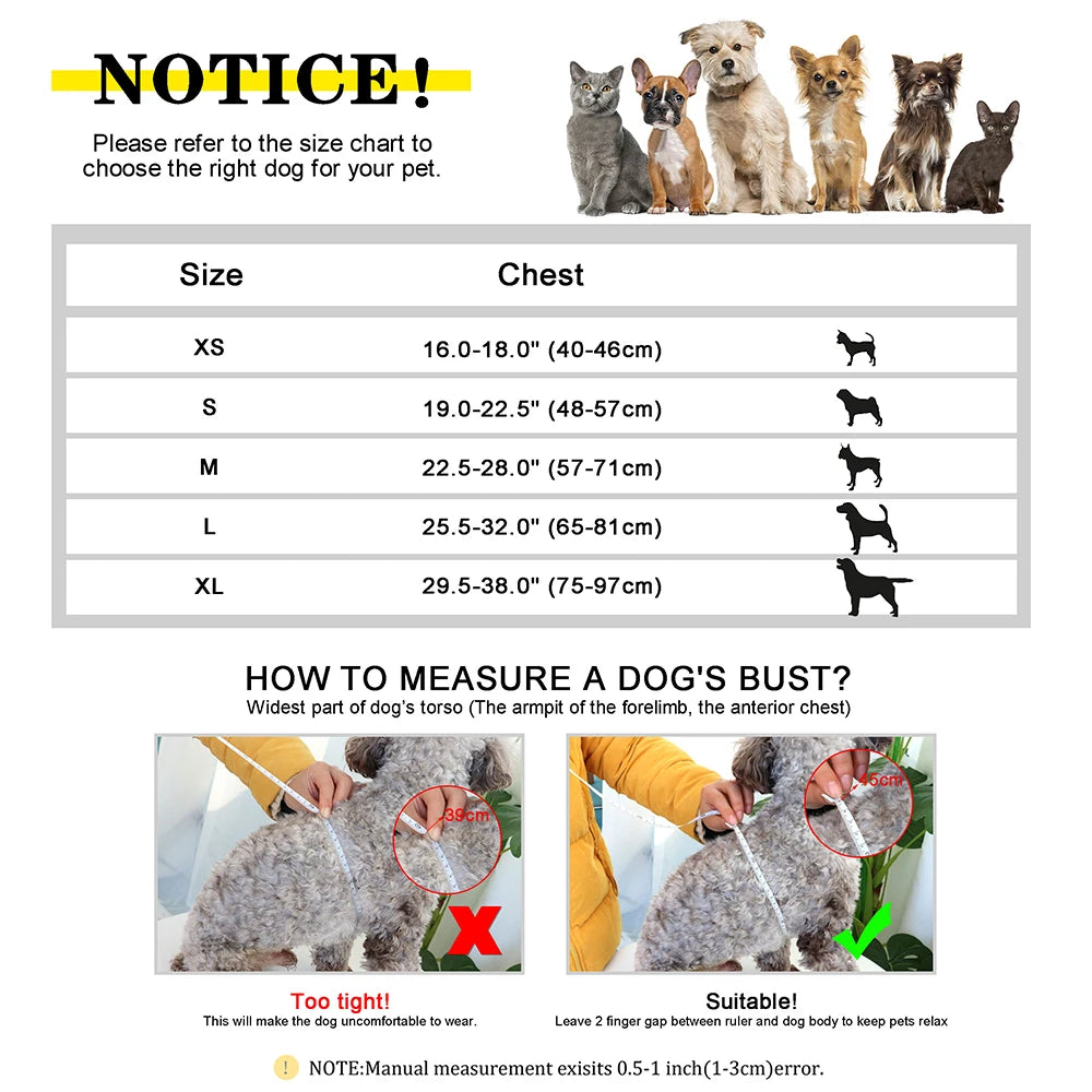 Dog Harnesses Adjustable Pet Walking Training Vest For Medium Large Dogs - PeticaDeals