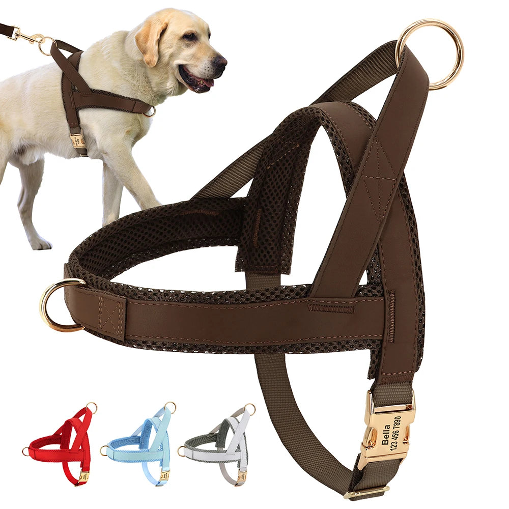 Dog Harnesses Adjustable Pet Walking Training Vest For Medium Large Dogs - PeticaDeals
