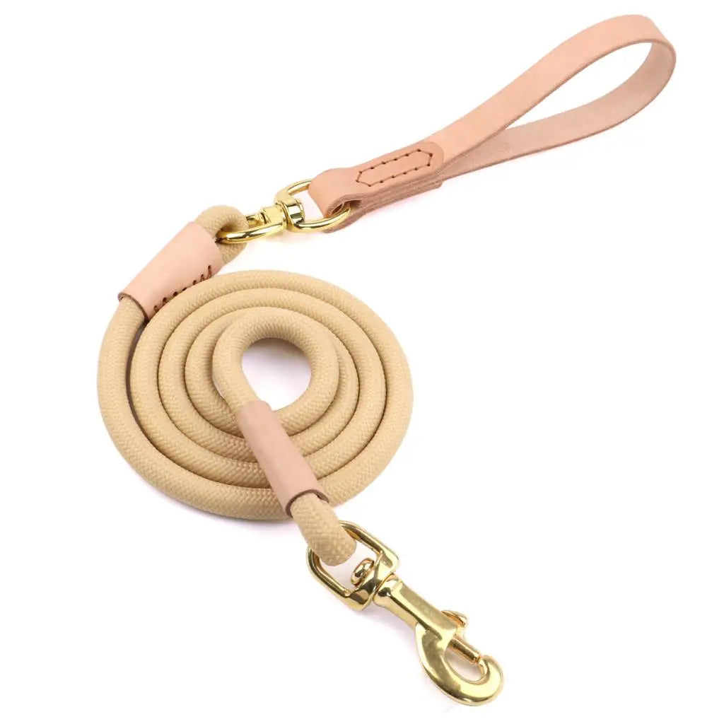 Dog Leash Durable Pet Walking Leash Rope Double Coupler 1 Way 2 Ways - PeticaDeals