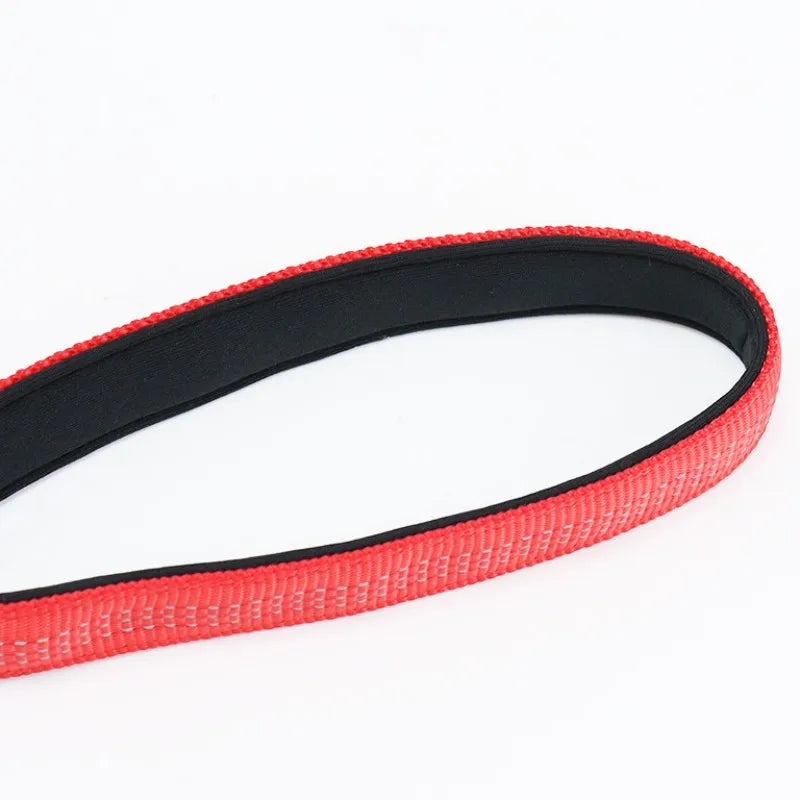 Dog Leash Short Comfortable Handle Leashes 30cm Reflective Belt for Dog Walking Nylon - PeticaDeals