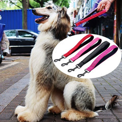 Dog Leash Short Comfortable Handle Leashes 30cm Reflective Belt for Dog Walking Nylon - PeticaDeals