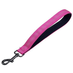 Dog Leash Short Comfortable Handle Leashes 30cm Reflective Belt for Dog Walking Nylon - PeticaDeals