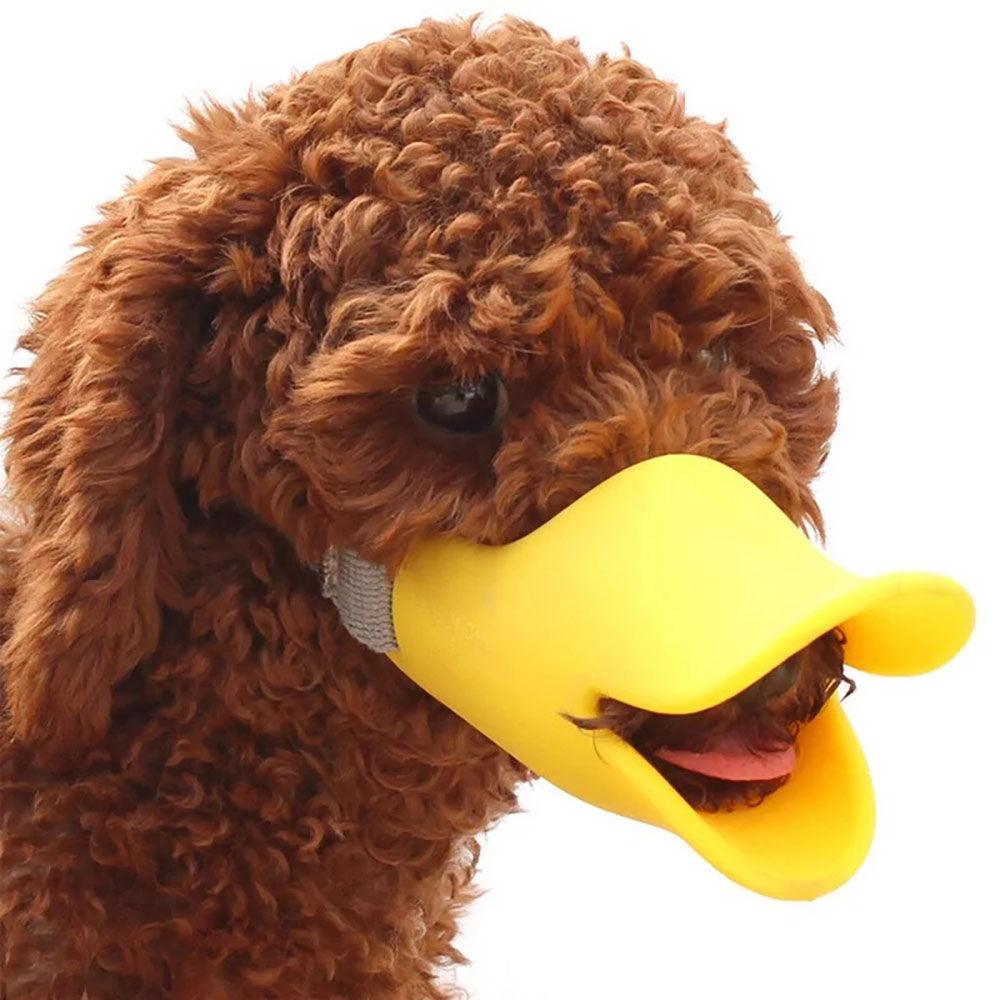 Dog Muzzle Silicone Duck Muzzle Mask for Pet Dogs - PeticaDeals