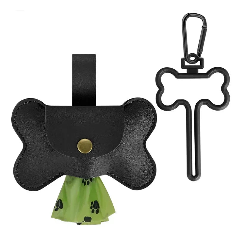 Dog Poop Pickup Bag Dispenser with Leash Clip -  PeticaDeals