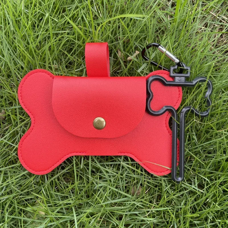 Dog Poop Pickup Bag Dispenser with Leash Clip -  PeticaDeals