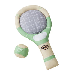 Dog Tennis Sports Sandpaper Racquet Toy Teddy - PeticaDeals