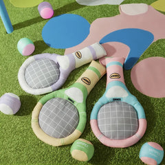 Dog Tennis Sports Sandpaper Racquet Toy Teddy - PeticaDeals