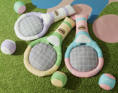 Dog Tennis Sports Sandpaper Racquet Toy Teddy - PeticaDeals