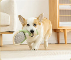 Dog Tennis Sports Sandpaper Racquet Toy Teddy - PeticaDeals