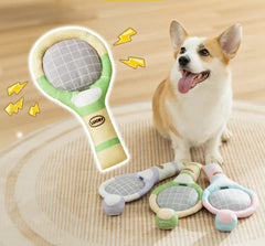 Dog Tennis Sports Sandpaper Racquet Toy Teddy - PeticaDeals