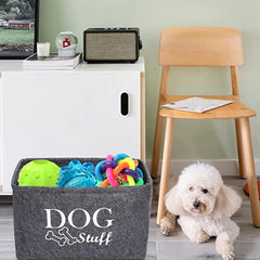 Dog Toy Storage Basket - PeticaDeals