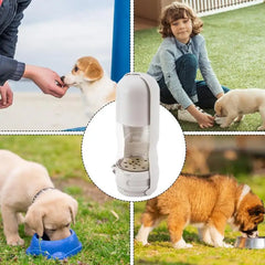 Dog Water Bottle With Food Bowl Water Cup - PeticaDeals