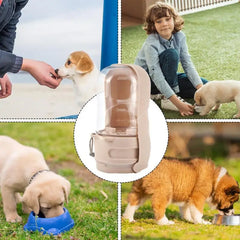 Dog Water Bottle With Food Bowl Water Cup - PeticaDeals
