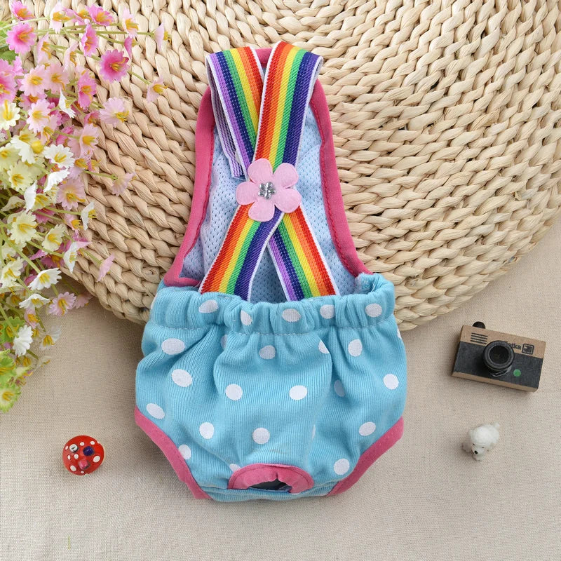 Dot Denim Dog Female Shorts Pants for Small & Medium Dogs - PeticaDeals
