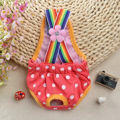 Dot Denim Dog Female Shorts Pants for Small & Medium Dogs - PeticaDeals