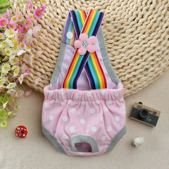 Dot Denim Dog Female Shorts Pants for Small & Medium Dogs - PeticaDeals