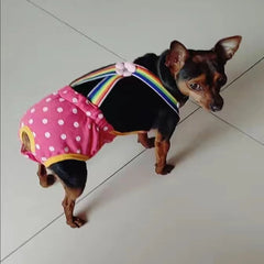 Dot Denim Dog Female Shorts Pants for Small & Medium Dogs - PeticaDeals