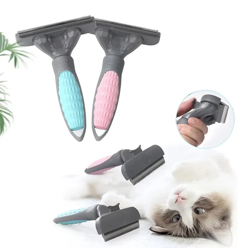 Double-Sided Shedding and Dematting Undercoat Rake Comb for Dogs and Cats - PeticaDeals