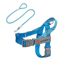 Durable Nylon Medium And Heavy Dog Harness No Pull Reflective Webbing Harness Dogs Walking Handle - PeticaDeals