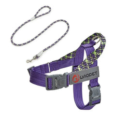 Durable Nylon Medium And Heavy Dog Harness No Pull Reflective Webbing Harness Dogs Walking Handle - PeticaDeals