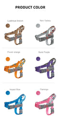 Durable Nylon Medium And Heavy Dog Harness No Pull Reflective Webbing Harness Dogs Walking Handle - PeticaDeals