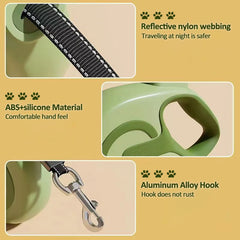 Durable Nylon Retractable Dog Leash - PeticaDeals