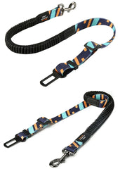 Elastic Leash Clip Harness Adjustable Safety Belt For Dog - PeticaDeals