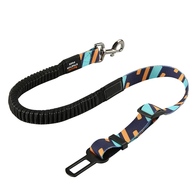 Elastic Leash Clip Harness Adjustable Safety Belt For Dog - PeticaDeals