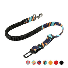 Elastic Leash Clip Harness Adjustable Safety Belt For Dog - PeticaDeals