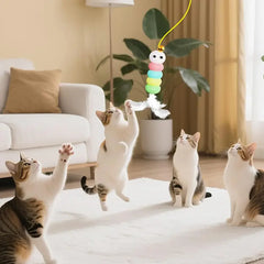 Electric Interactive Cat Teasing Stick Toy - PeticaDeals