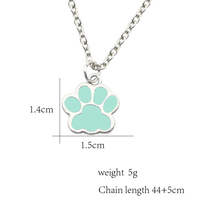 Fashion Dog Paw Cat Footprint Necklace for Women - PeticaDeals