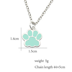 Fashion Dog Paw Cat Footprint Necklace for Women - PeticaDeals