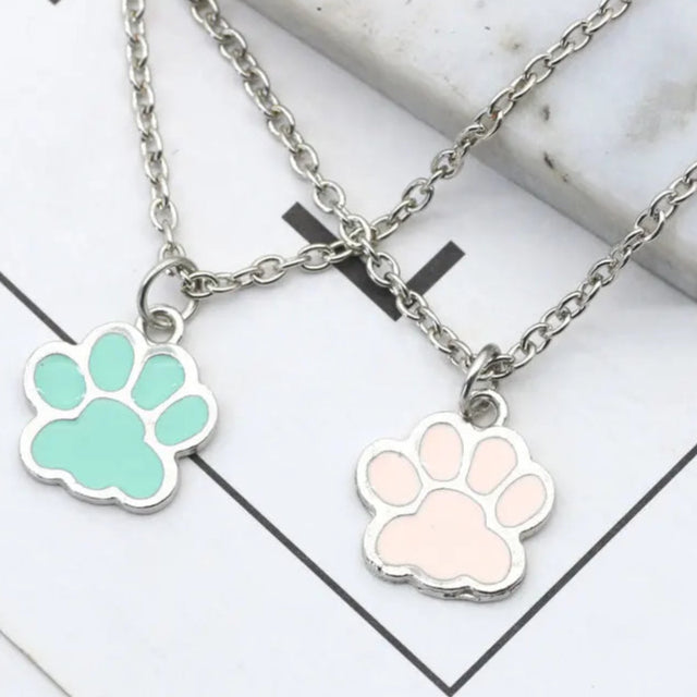 Fashion Dog Paw Cat Footprint Necklace for Women - PeticaDeals