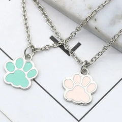 Fashion Dog Paw Cat Footprint Necklace for Women - PeticaDeals