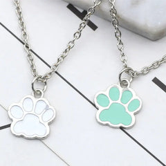 Fashion Dog Paw Cat Footprint Necklace for Women - PeticaDeals
