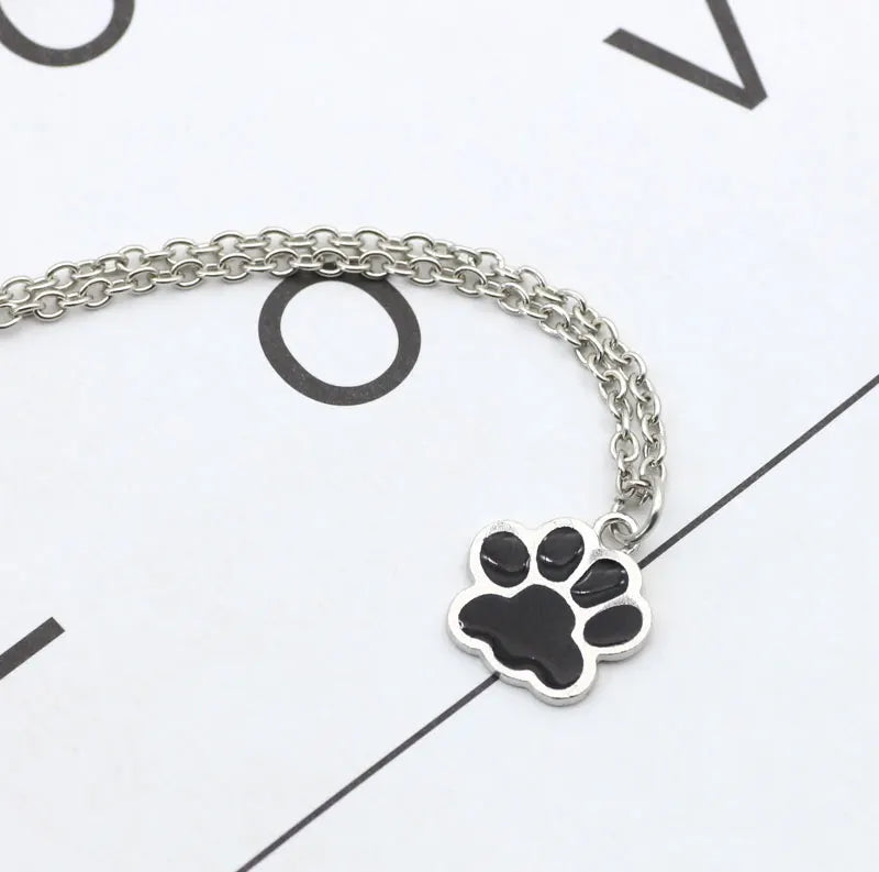 Fashion Dog Paw Cat Footprint Necklace for Women - PeticaDeals