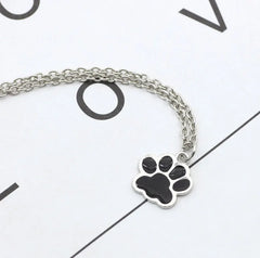 Fashion Dog Paw Cat Footprint Necklace for Women - PeticaDeals