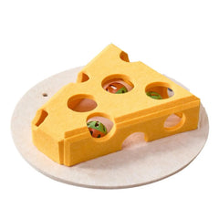 Felt Cat Puzzle Toy Interactive Scratch Resistant Cat Claw Grinding Toys with Ball Hollow Teasing Cat Box - PeticaDeals