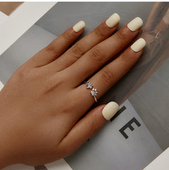 Finger Ring Open Sterling Silver - PeticaDeals