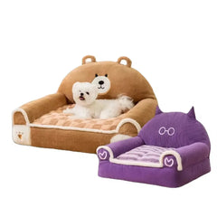 Fleece Pet Bed For Dogs Car Sofa Cushion - PeticaDeals