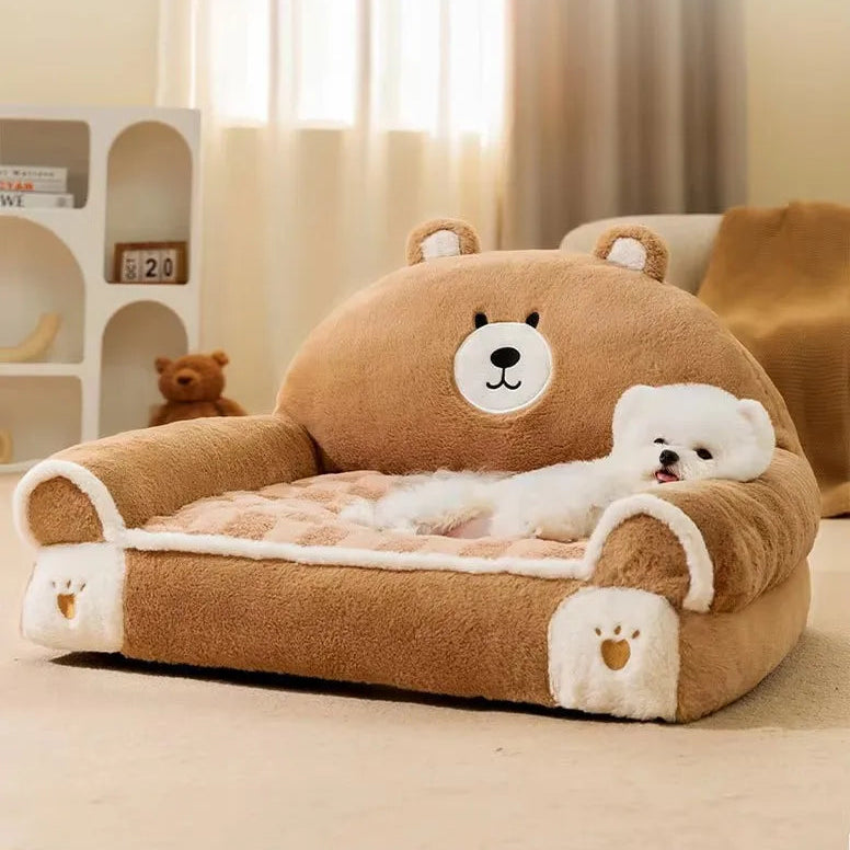 Fleece Pet Bed For Dogs Car Sofa Cushion - PeticaDeals