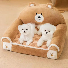 Fleece Pet Bed For Dogs Car Sofa Cushion - PeticaDeals