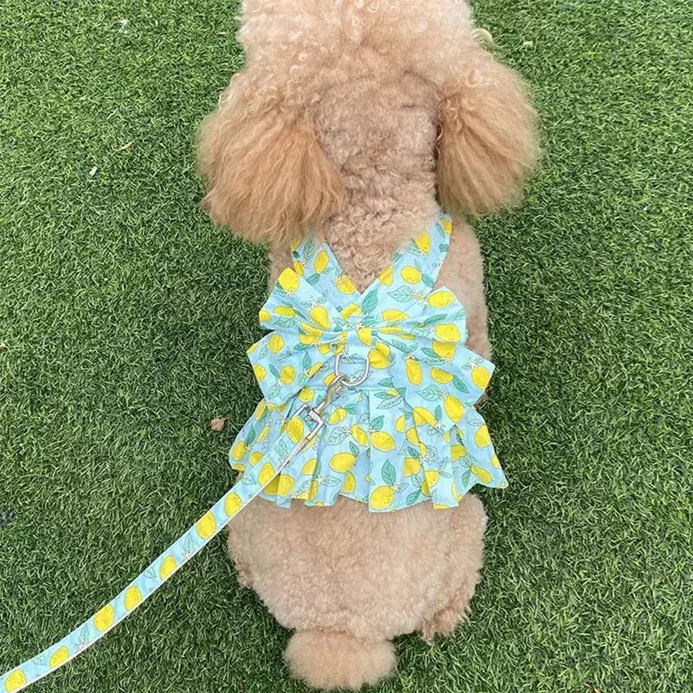 Floral Bowknot Clothes Cat & Small and Medium Dog Vest - PeticaDeals