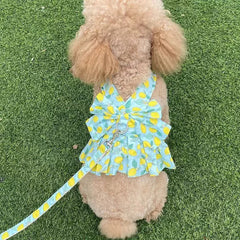Floral Bowknot Clothes Cat & Small and Medium Dog Vest - PeticaDeals