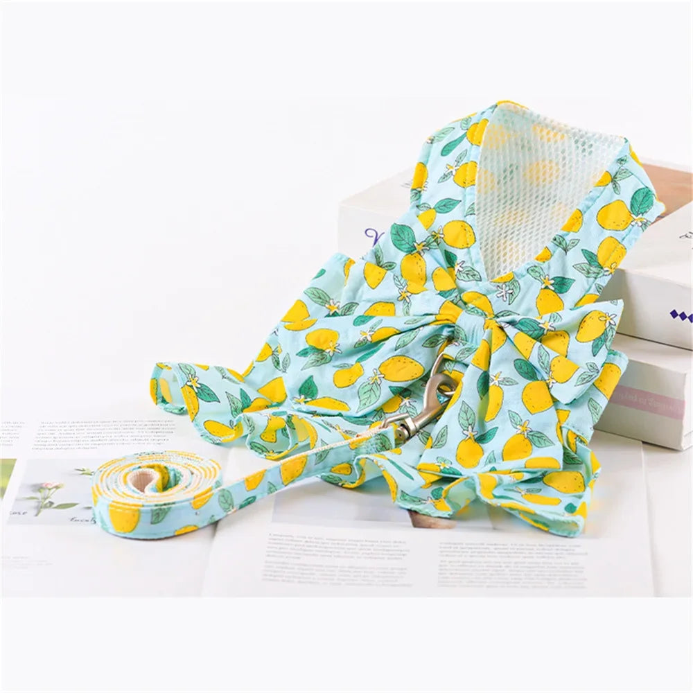 Floral Bowknot Clothes Cat & Small and Medium Dog Vest - PeticaDeals