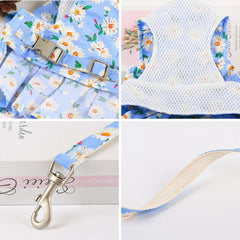 Floral Bowknot Clothes Cat & Small and Medium Dog Vest - PeticaDeals