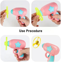 Flying Disc Shooting Gun Funny Cat Toy Interactive Launch Pet Training Toy For Kitten Mini - PeticaDeals